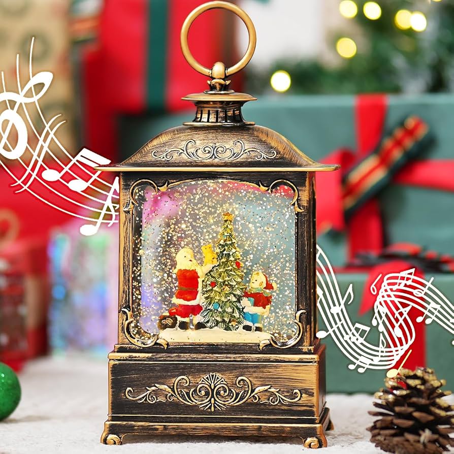 Amazon.co.jp: スノードーム クリスマスオルゴール クリスマスツリー