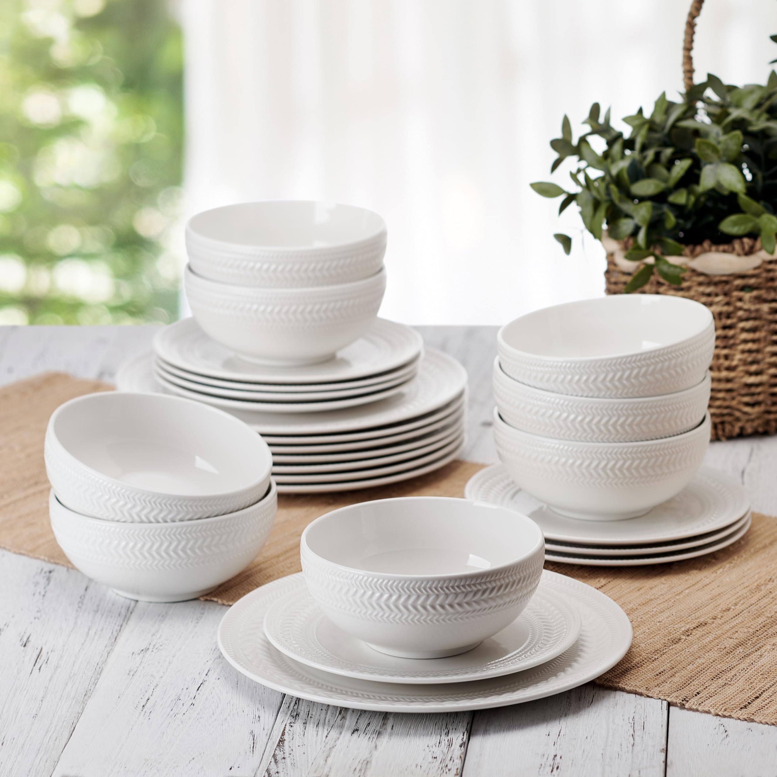 Amazon.com | Pfaltzgraff Josephine 24 piece Dinnerware Set