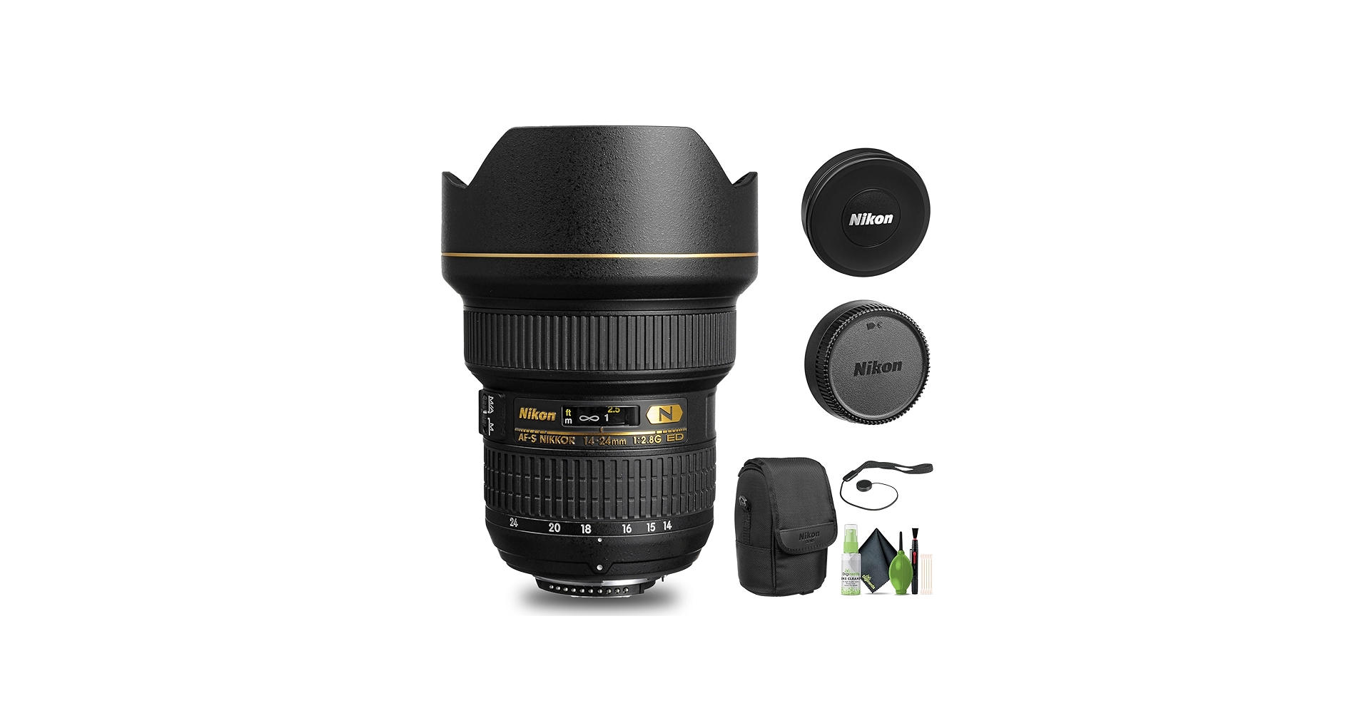 Amazon.com: Nikon AF-S NIKKOR 14-24mm f/2.8G ED Lens (2163) + Cap
