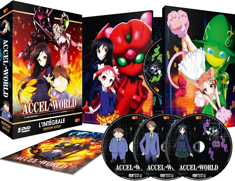 Amazon.co.jp: アクセルワールド コンプリート DVD-BOX (全24話, 600分