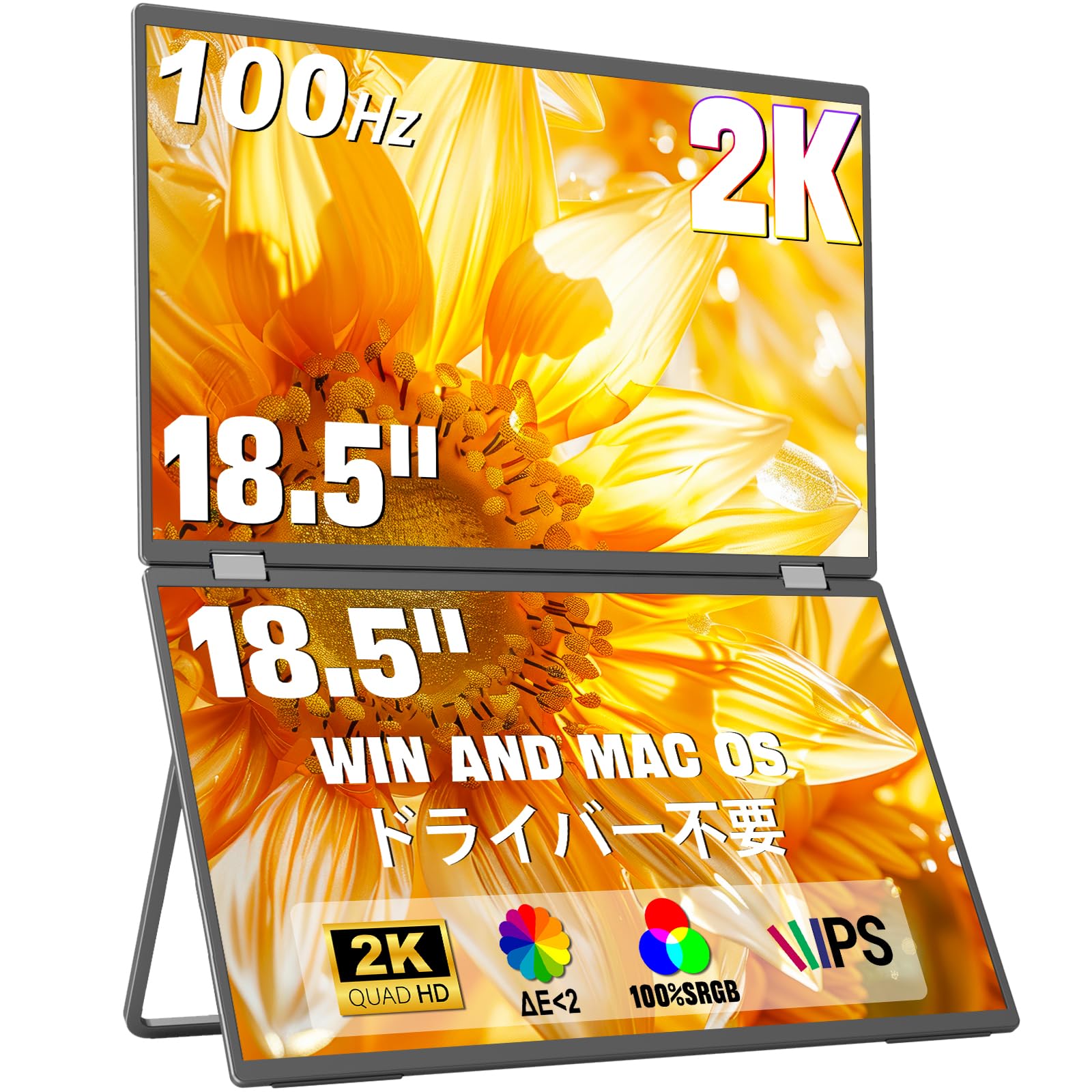 Amazon.co.jp: InnoView デュアル モバイルモニター 18.5インチ 2K