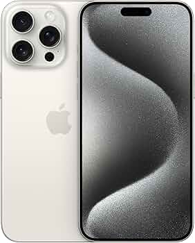 Apple iPhone 15 Pro Max (256 GB) — Titânio branco | Amazon.com.br