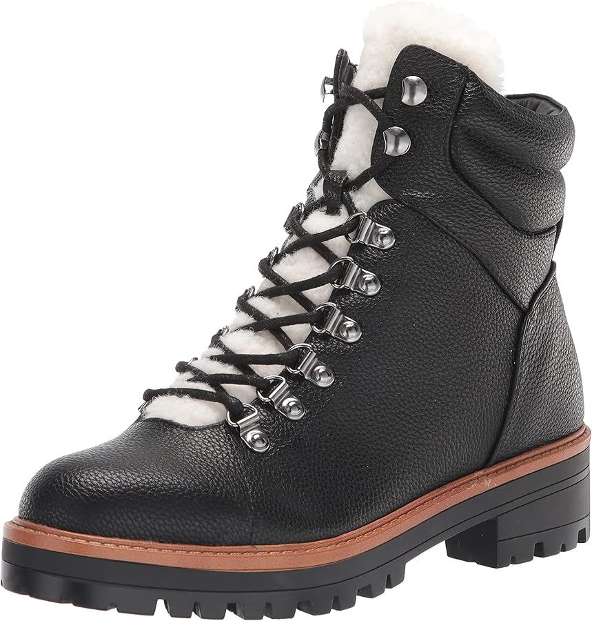 Amazon.com | Marc Fisher Women's Mallie Ankle Boot, Black Leather