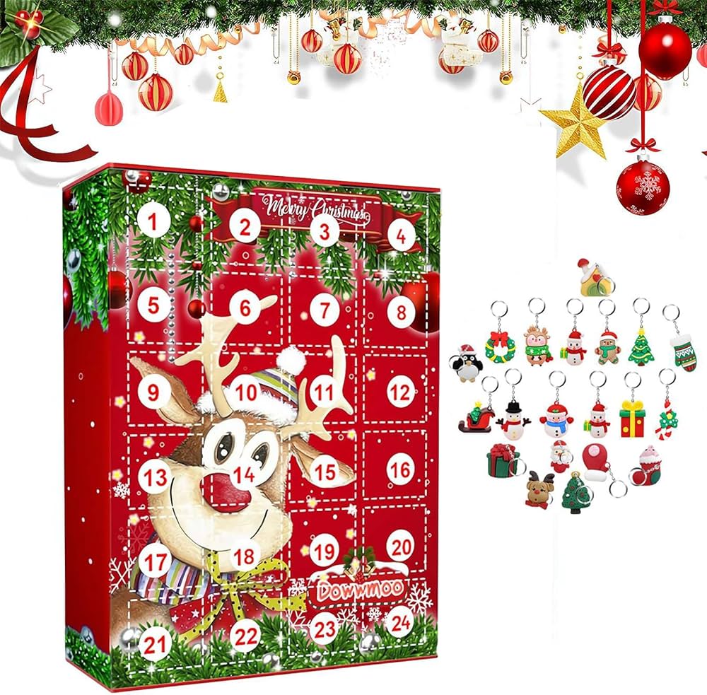 Amazon.co.jp: クリスマスアドベントカレンダーオーナメント24点