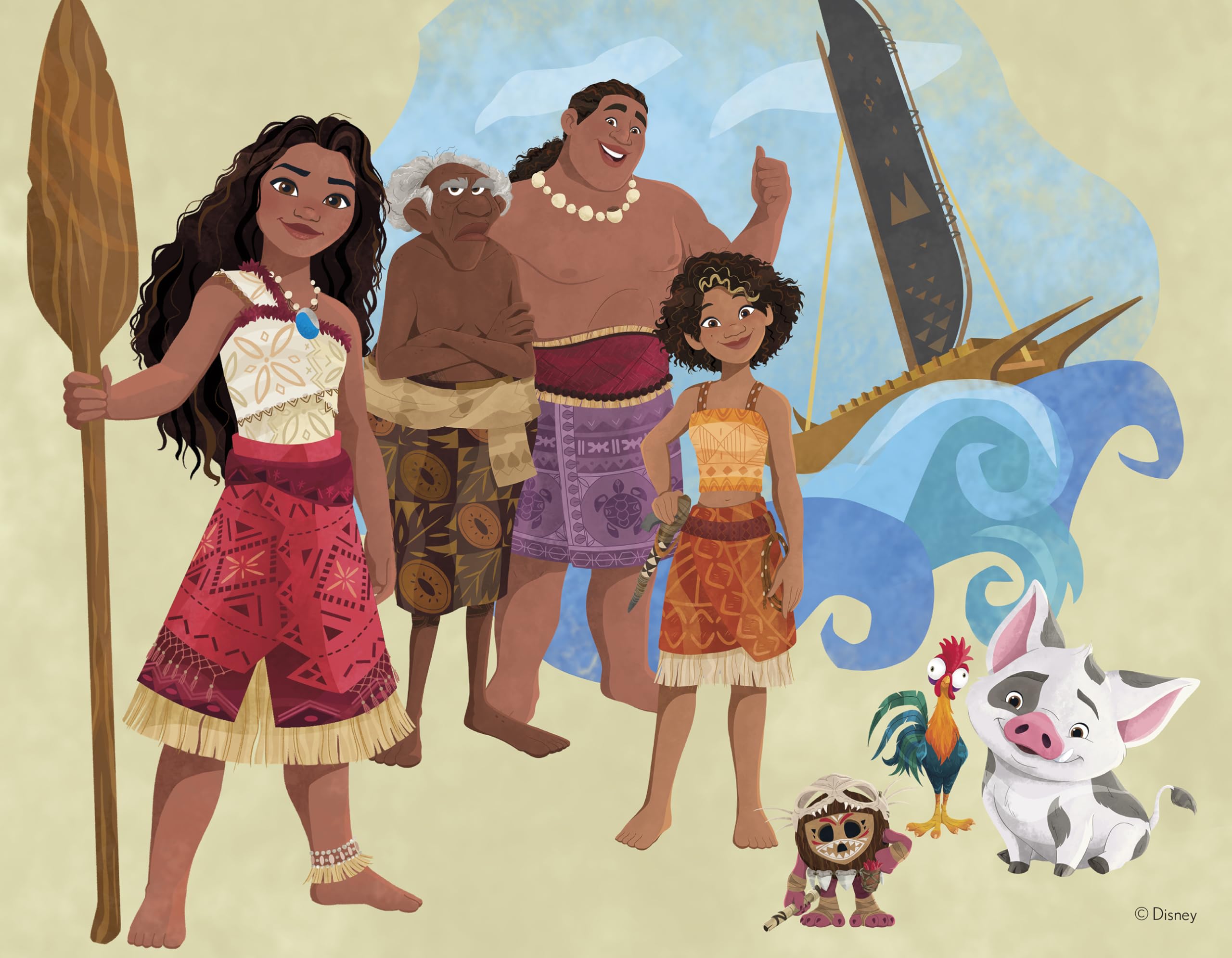 Amazon.com: Ceaco - 4 in 1 Multipack - Disney - Moana 2 - (4) 500