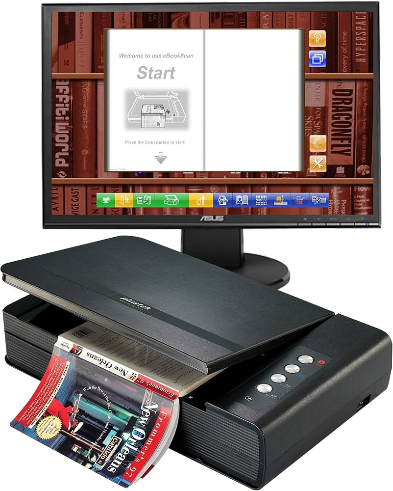 Amazon | Plustek OpticBook 4800 ブックスキャナー 直感的な