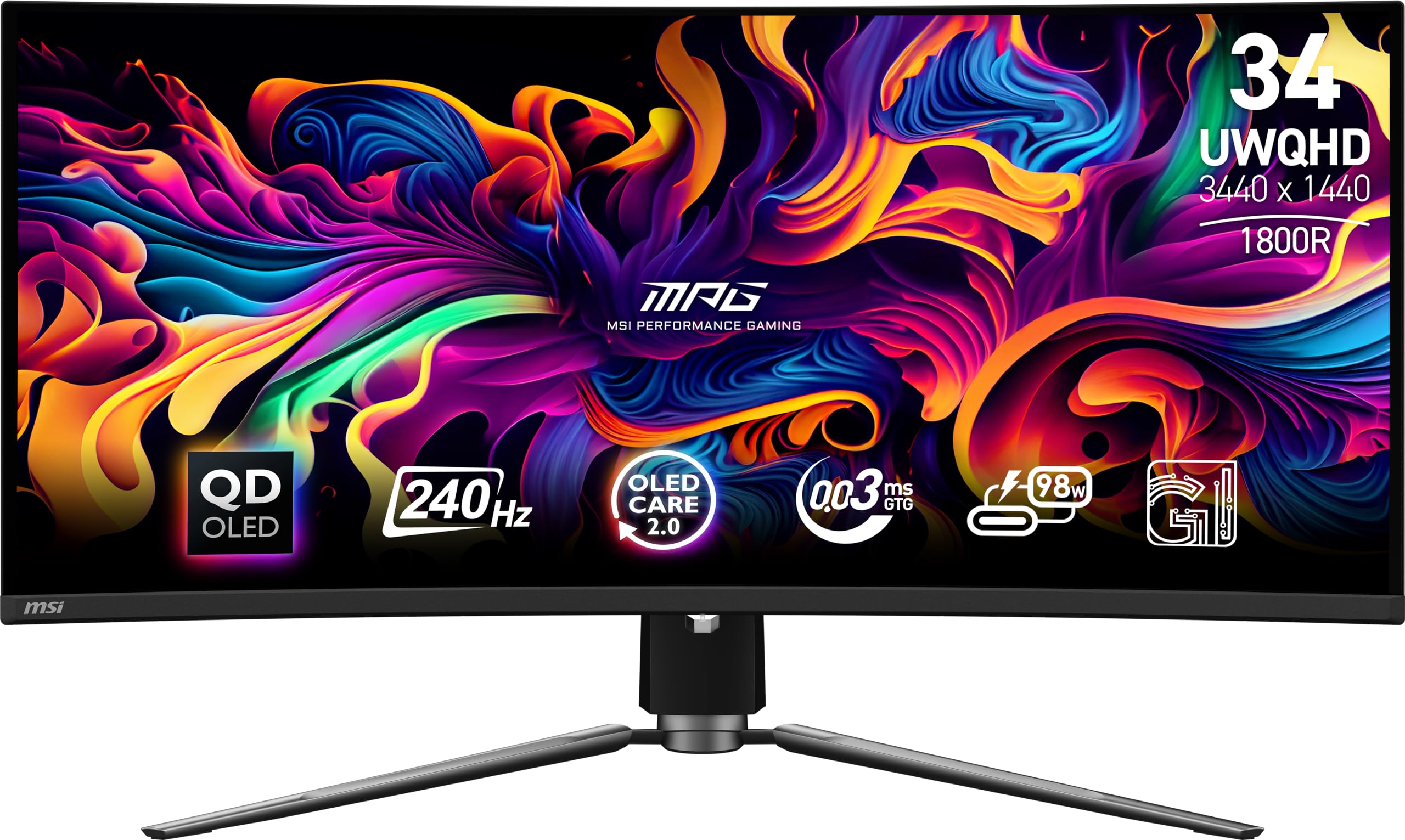 Amazon.co.jp: MSI MPG 341CQPX QD-OLED 34インチ カーブ OLED