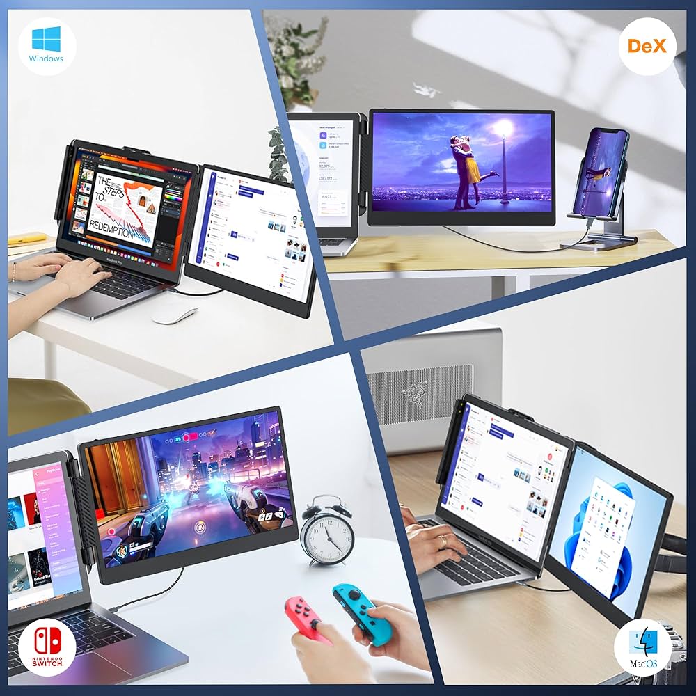 Amazon.co.jp: Kwumsy ポータブルディスプレイS1 Portable Monitor 14