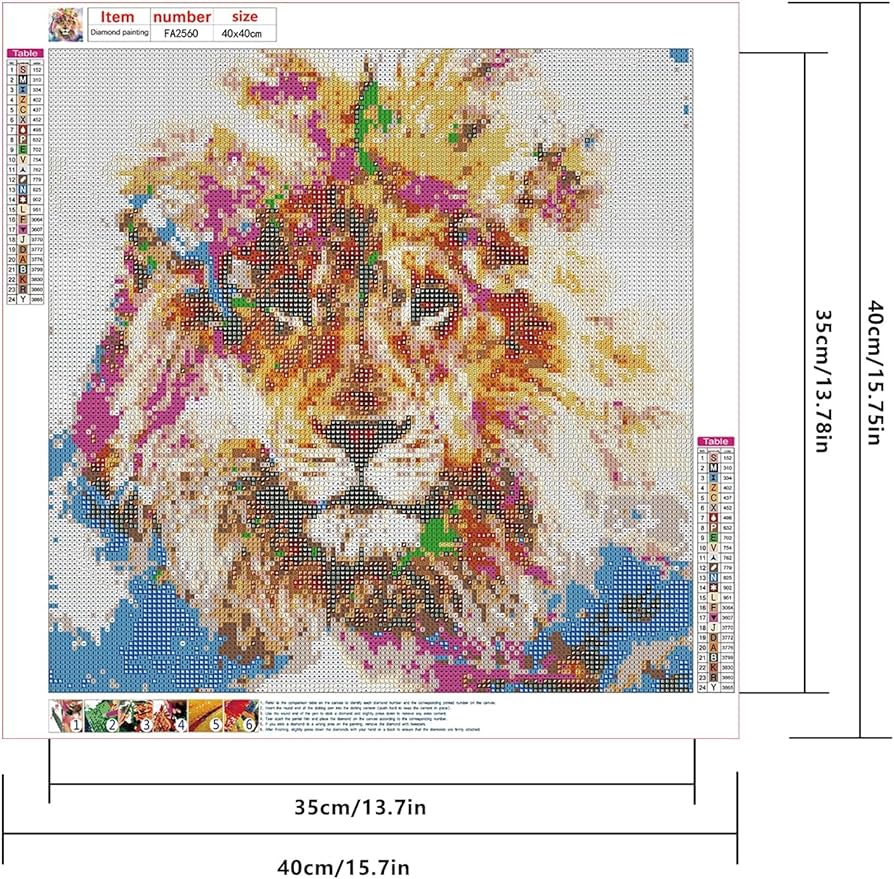 Amazon.co.jp: JISHSHAY ダイヤモンドアート 四角いビーズ 40x40cm