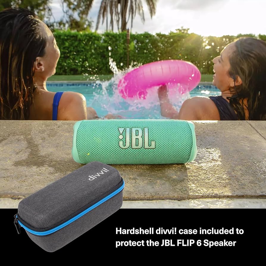Amazon.com: JBL Flip 6 (Teal) + Bundle with divvi! Protective
