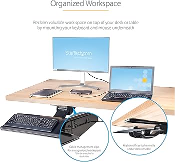 Amazon.co.jp: スターテック StarTech.com スライド式キーボードトレイ