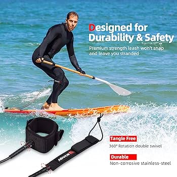 Amazon.co.jp: Abahub リーシュコード プレミアム コイルド SUP