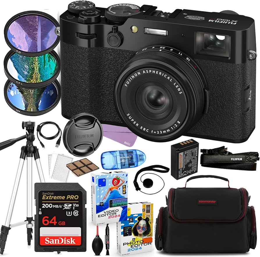 Amazon.com : FUJIFILM X100VI Digital Camera (Black) Bundle +