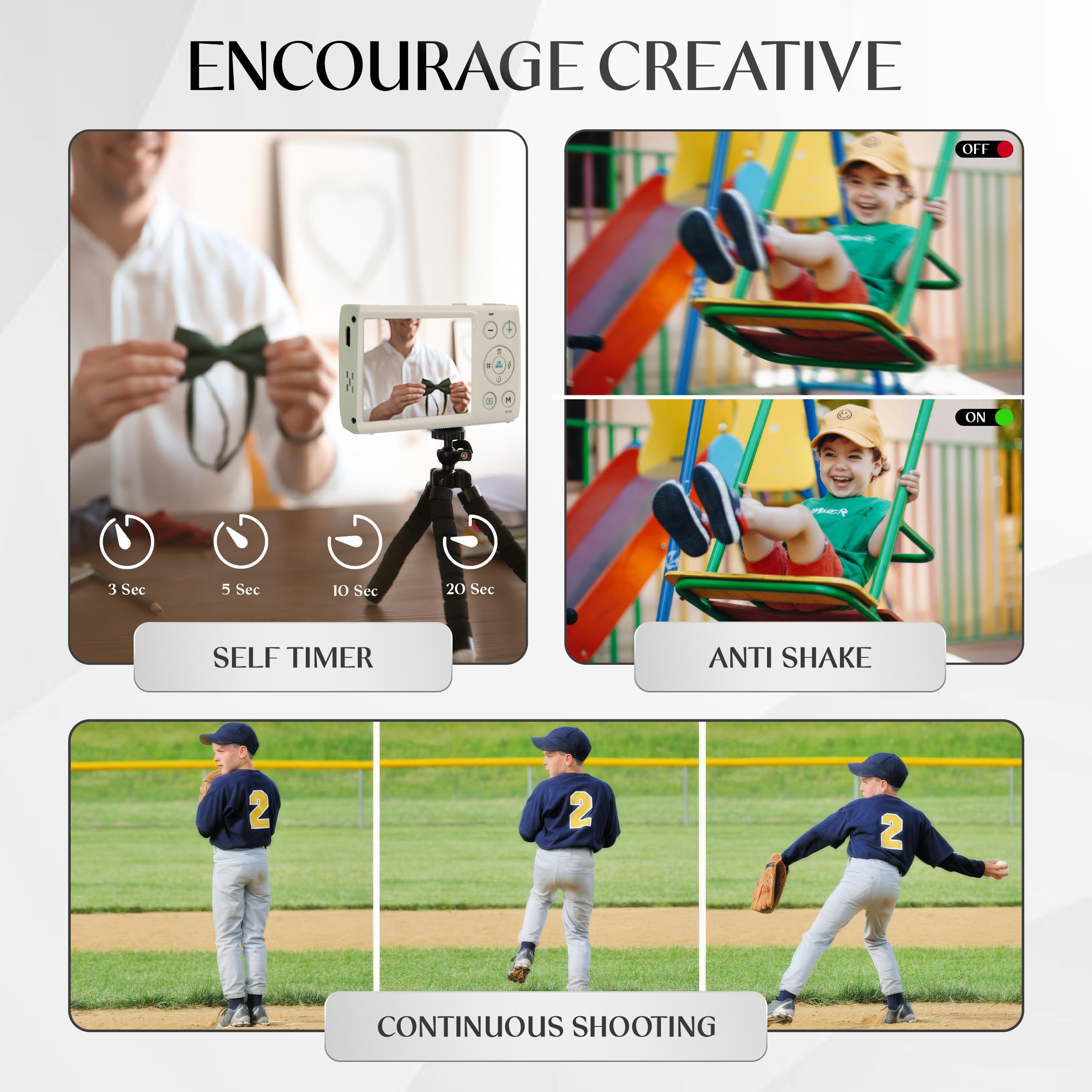 Amazon | Yashica DigiMate 64MP 4K Ultra HD デジタルカメラ-オフ