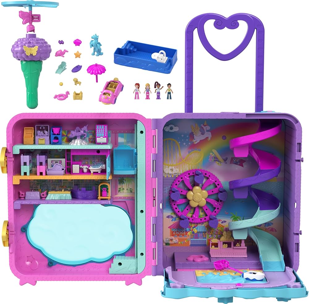 Polly Pocket Pollyvılle Resort Roll Away Oyun Seti HKV43 : Amazon