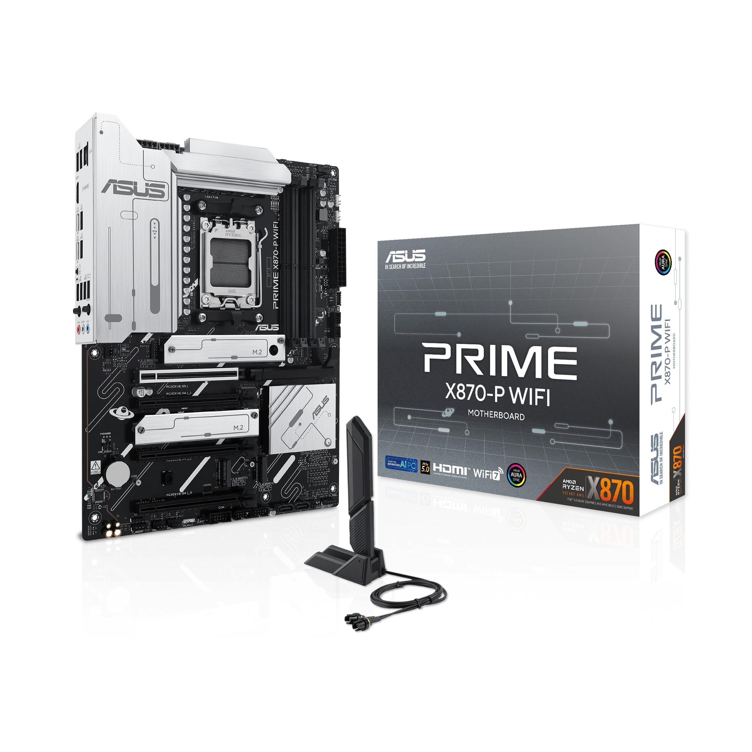 Amazon.com: ASUS Prime X870-P WiFi AMD AM5 X870 ATX Motherboard 14