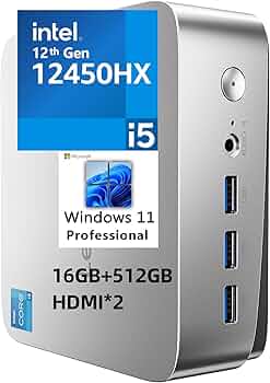 Amazon.com: leaderhub LP5C Mini Gaming PC, i5-12450HX (Beat 5825U