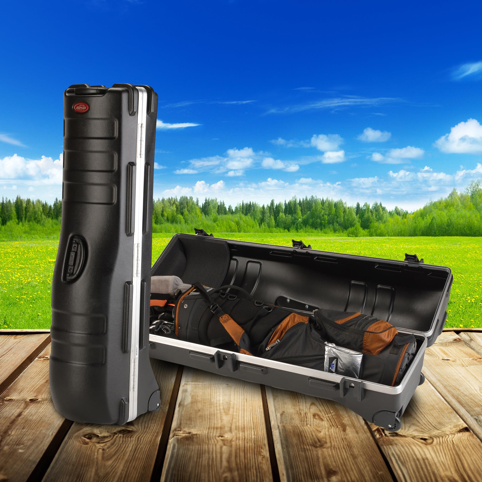 Amazon | SKB ゴルフバッグ 輸送用トラベルハードケース TSAロック付き