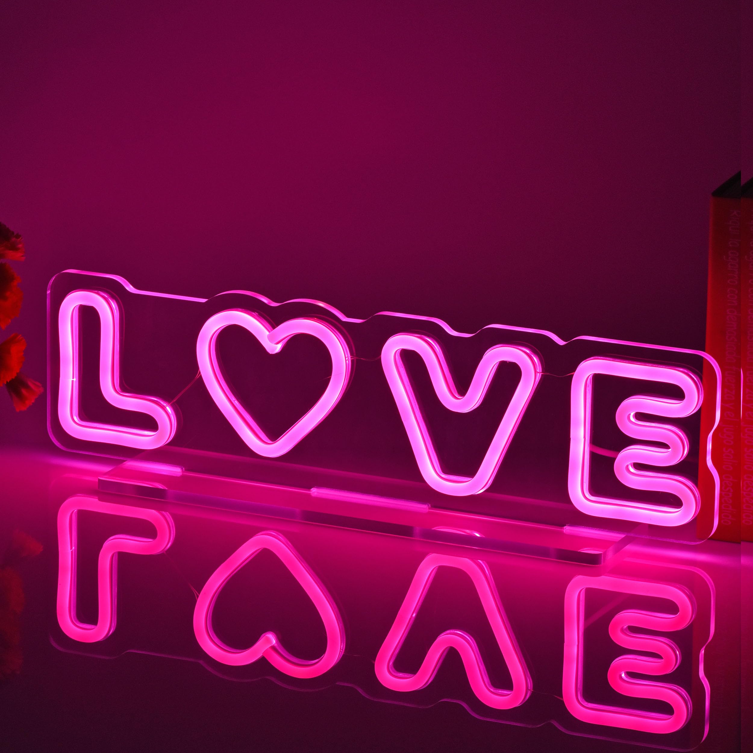 Amazon.co.jp: JOMOBUTY ネオンサイン ライトボード LOVE/ラブ LED