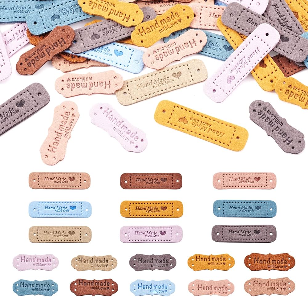 Amazon.co.jp: Beadthoven 革タグ レザーのラベル 約76枚セット