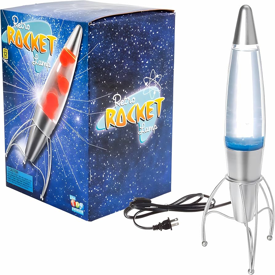 Amazon.com: Rhode Island Novelty 18 Inch Blue Rocket Ship Lamp