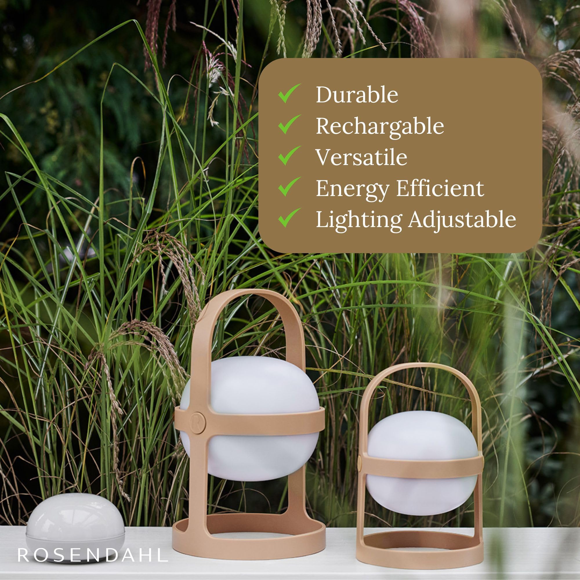 Amazon.com: Rosendahl Soft Spot Solar Circular Lantern - 7.3 in