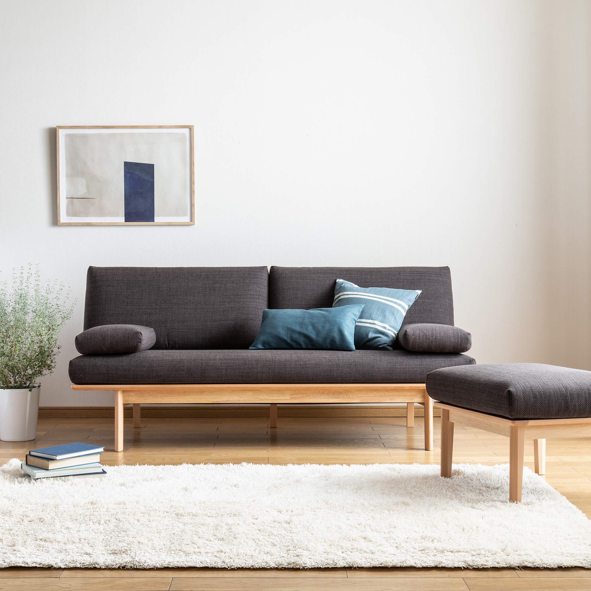 Amazon｜【カリモク正規品】ソファー 3人掛け 長椅子 ブラウンパープル