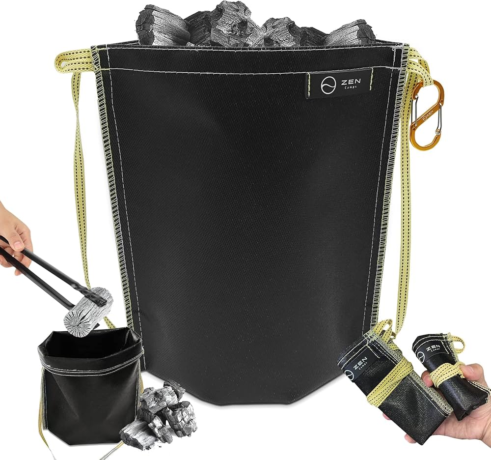 Amazon.co.jp: ZEN Camps 火消し袋 アッシュキャリー Sサイズ 炭処理袋
