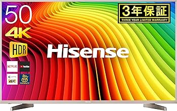 Amazon | ハイセンス Hisense 50V型 液晶 テレビ HJ50N5000 4K 外付け