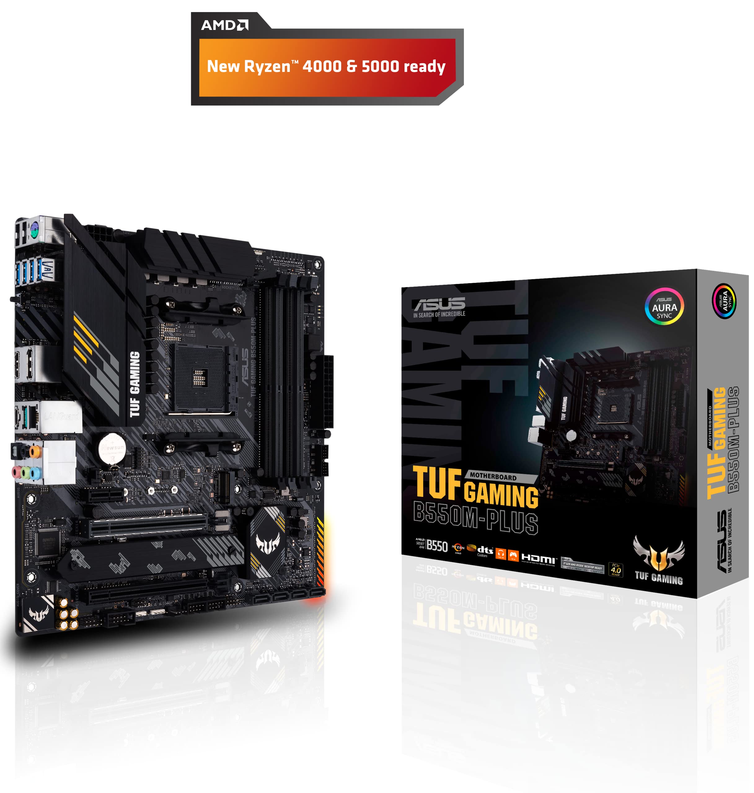 ASUS TUF GAMING B550M-PLUS AMD AM4 (3rd Gen Ryzen™) Micro ATX