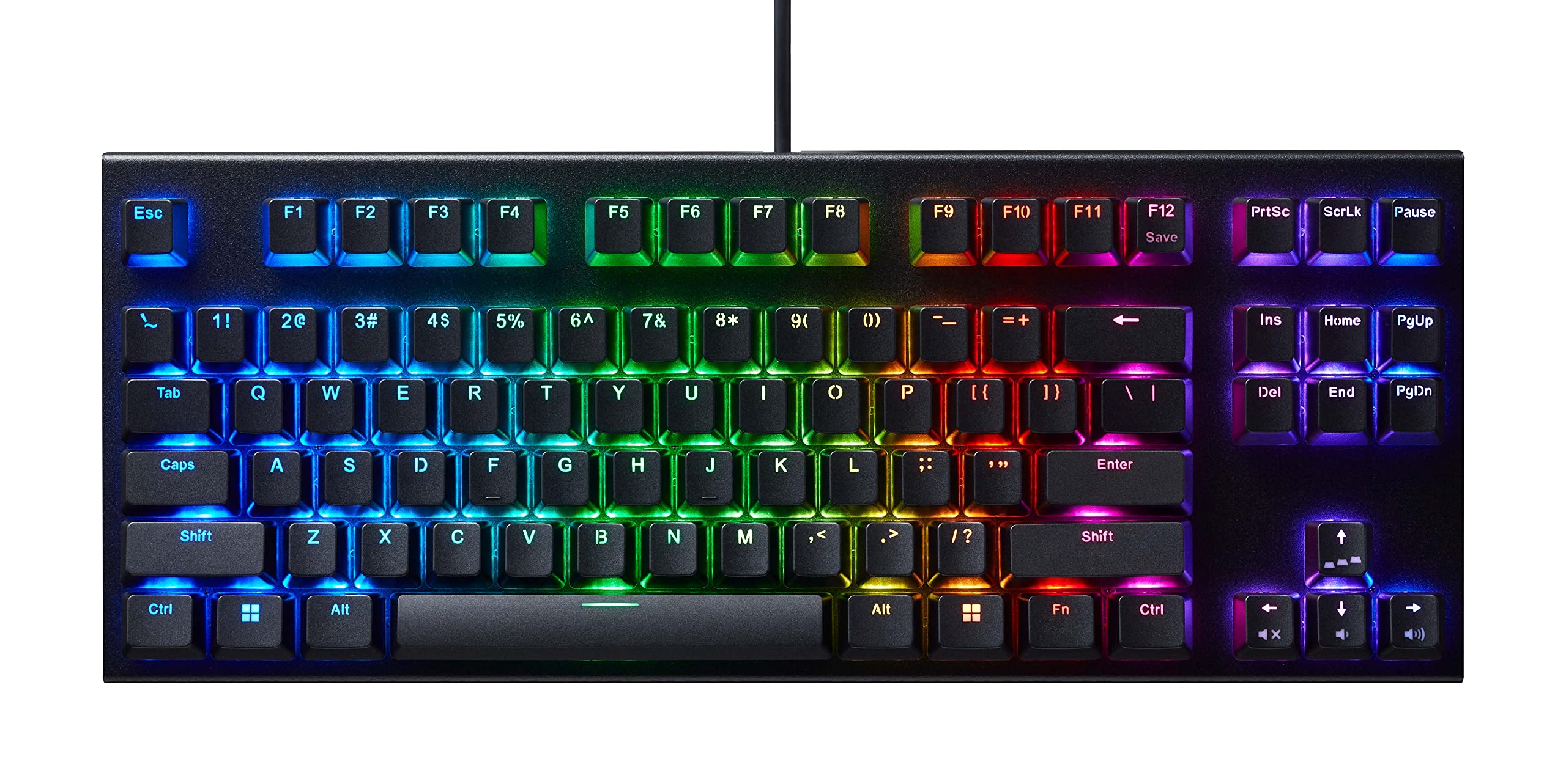 Amazon.com: Realforce GX1 黑色TKL RGB 雙拍ABS 機械鍵盤(Topre 30g