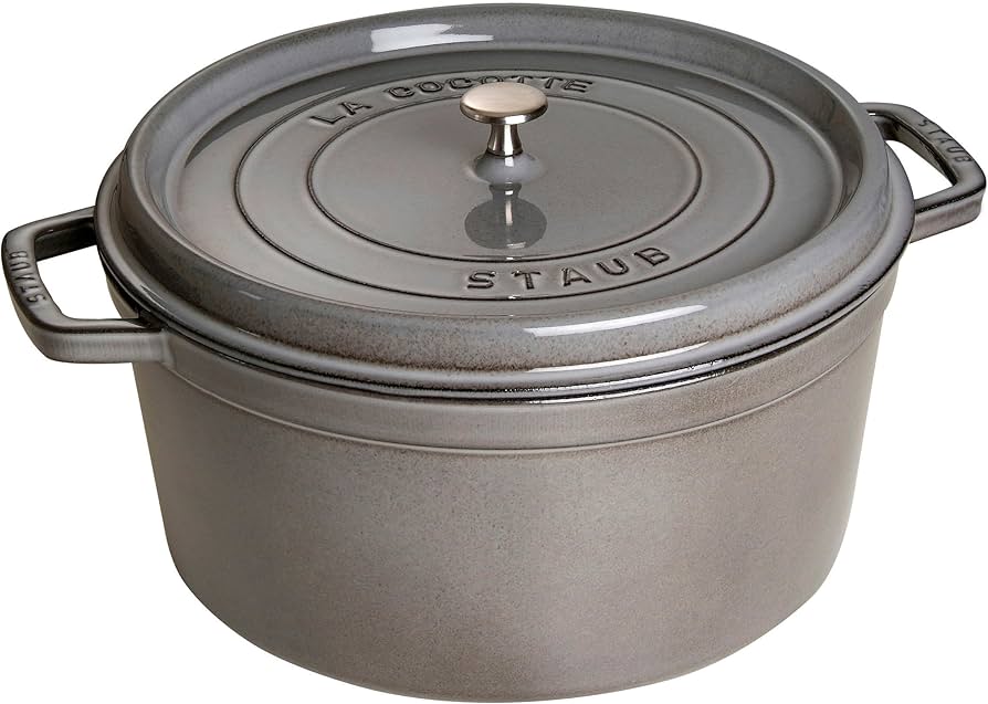 Amazon.co.jp: staub ストウブ 「 ピコ ココット ラウンド グレー 34cm