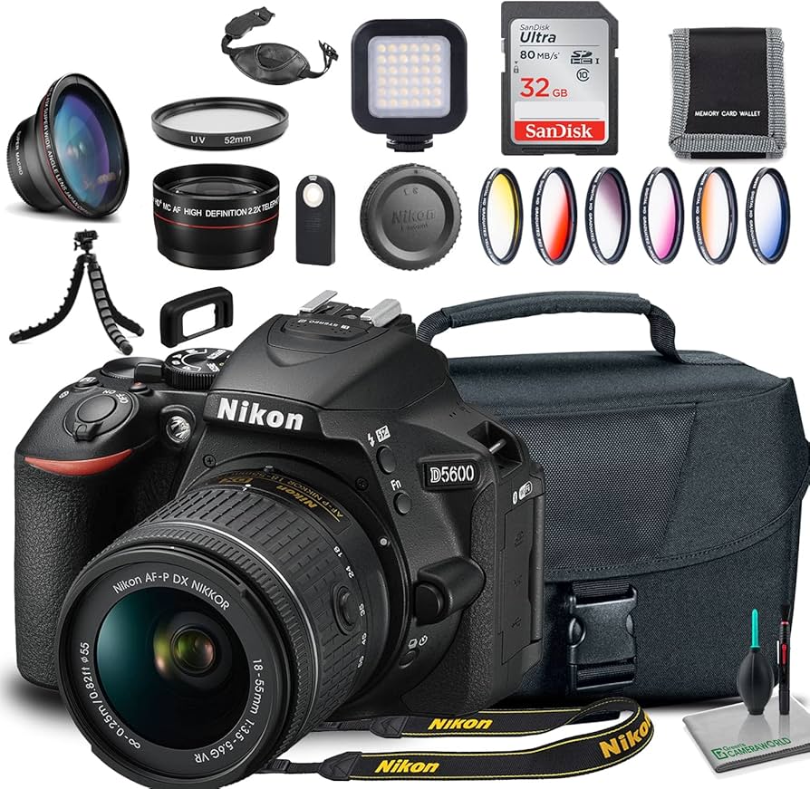 Amazon.com: Nikon D5600 DSLR Camera with 18-55mm Lens (1576) +