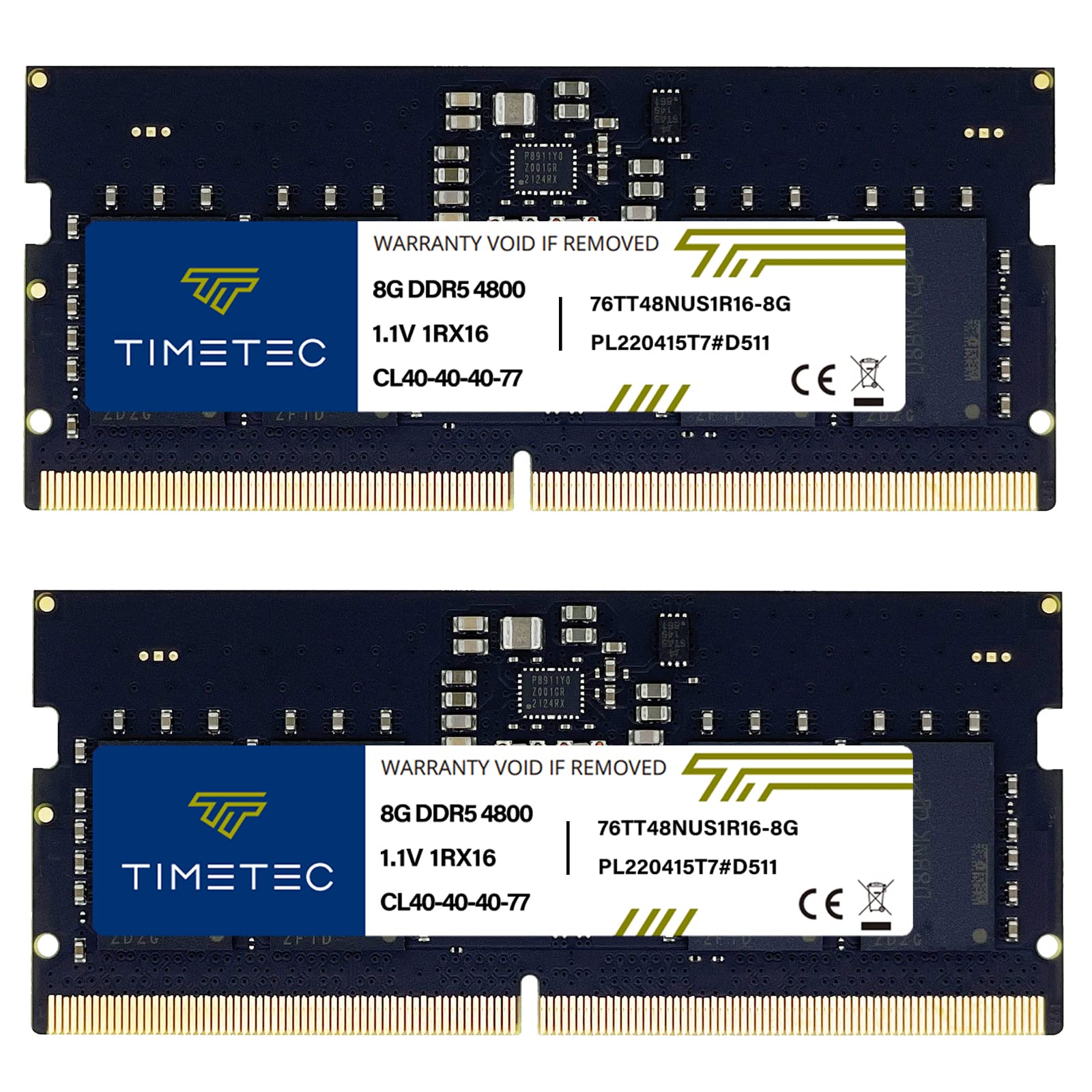 Amazon.co.jp: Timetec 16GB KIT(2x8GB) DDR5 4800MHz PC5-38400