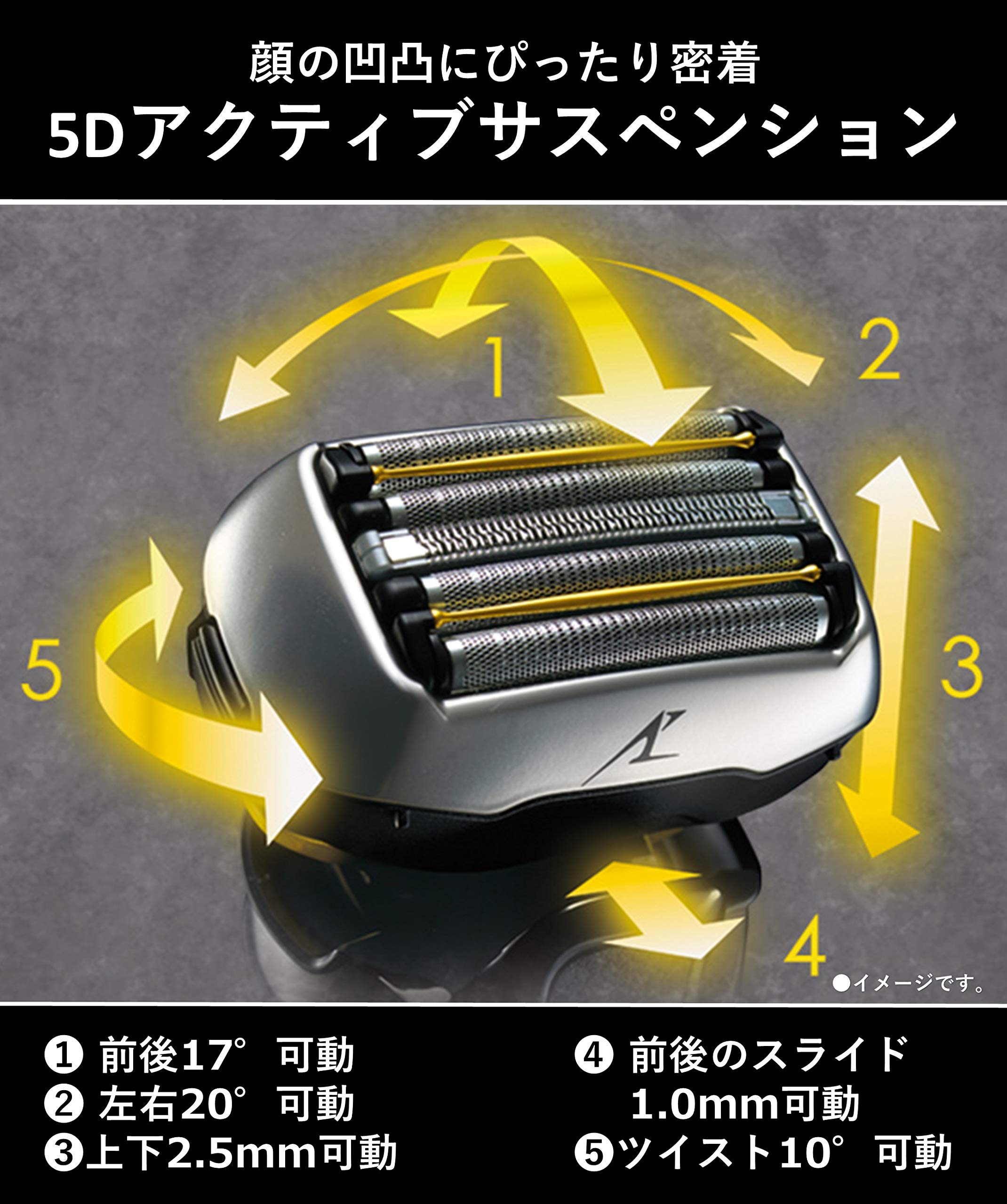 Amazon | パナソニック ラムダッシュ メンズシェーバー 5枚刃 お風呂