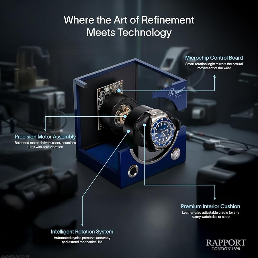 Amazon | Rapport London, EVO MKIII 自動巻き腕時計ワインダー 腕時計