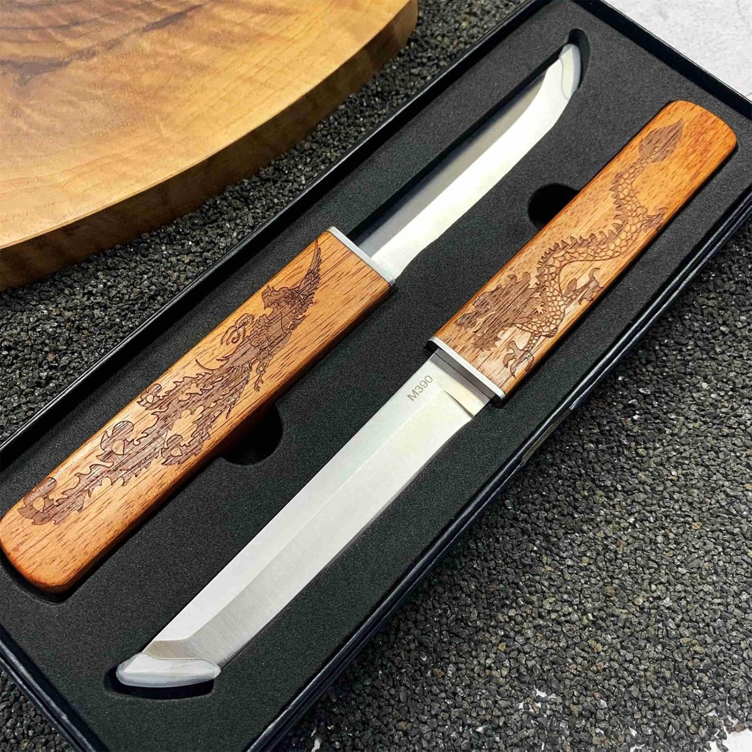 Amazon.com: 2 in 1 Dragon and Phoenixs Double Blades Knife Set