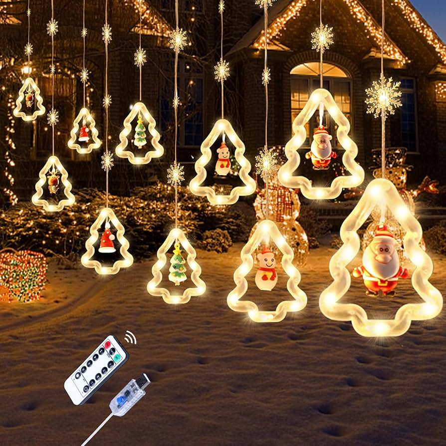 Amazon.co.jp: DRERIO クリスマスled イルミネーションライト【5.7m