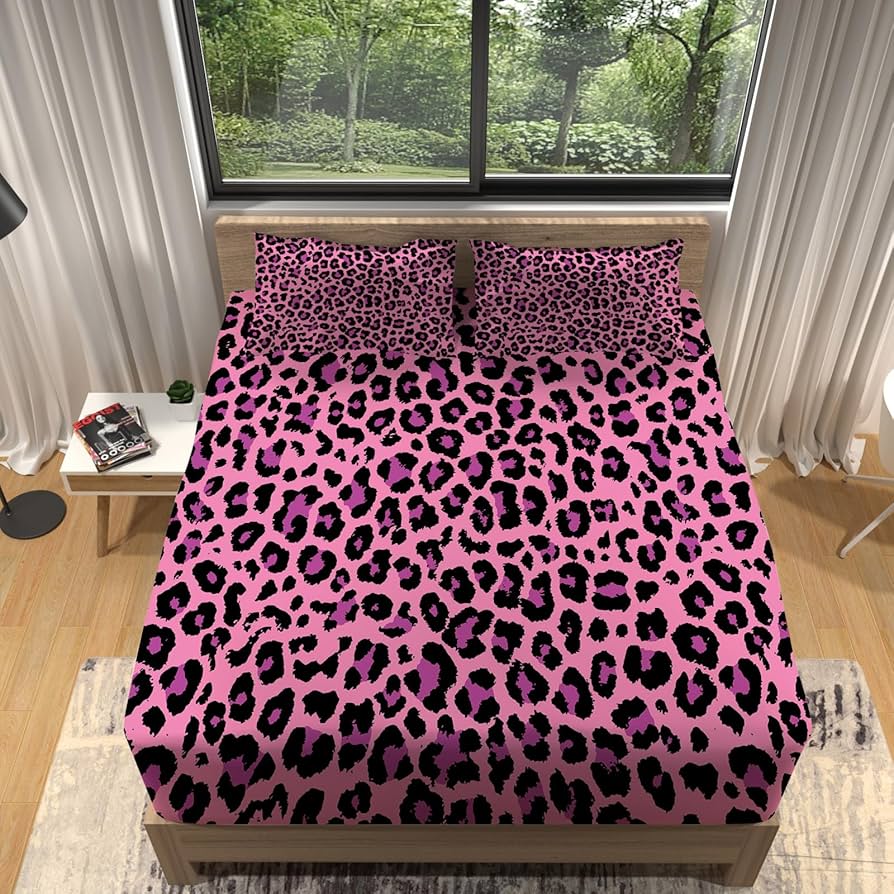 Ralph Lauren ヒョウ柄ツインフィットシーツ 2枚セット Ralph Lauren