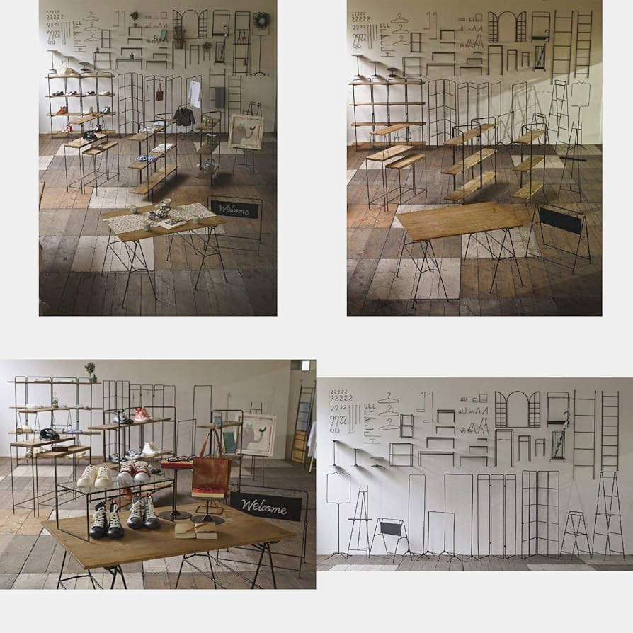 Amazon｜SPICE OF LIFE(スパイス) 4段ワイドシェルフ ジョセフアイアン