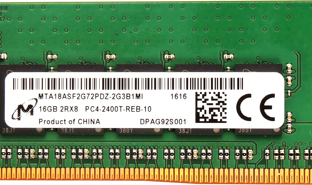Amazon | MICRON 16GB PC4-2400T-R レジスタード ECCメモリ PC4-19200
