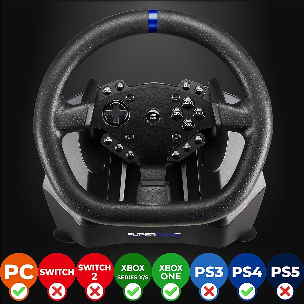 Amazon.com: SUBSONIC Superdrive - SV950 steering wheel with pedals