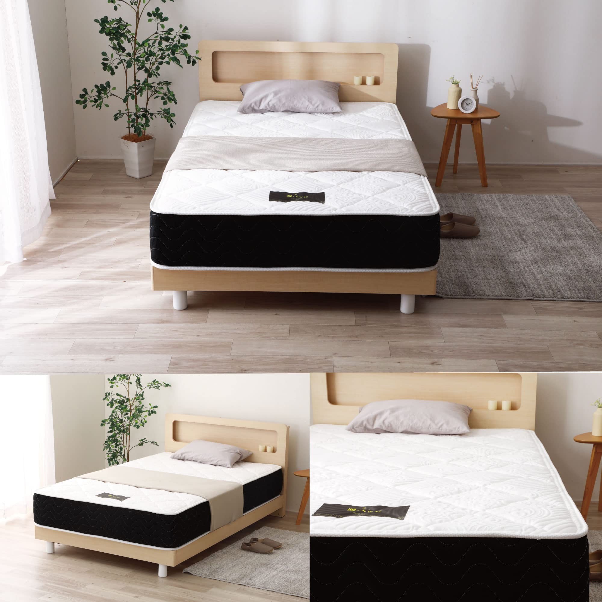 Amazon.co.jp: マットレス （ダブル） 夜香 プレミアム2 国産 ポケット