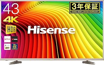 Amazon | ハイセンス Hisense 43V型 液晶 テレビ HJ43N5000 4K 外付け