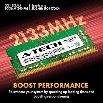 A-Tech 8GB DDR4 2133 MHz SODIMM PC4-17000 (PC4-2133P) CL15 Non-ECC
