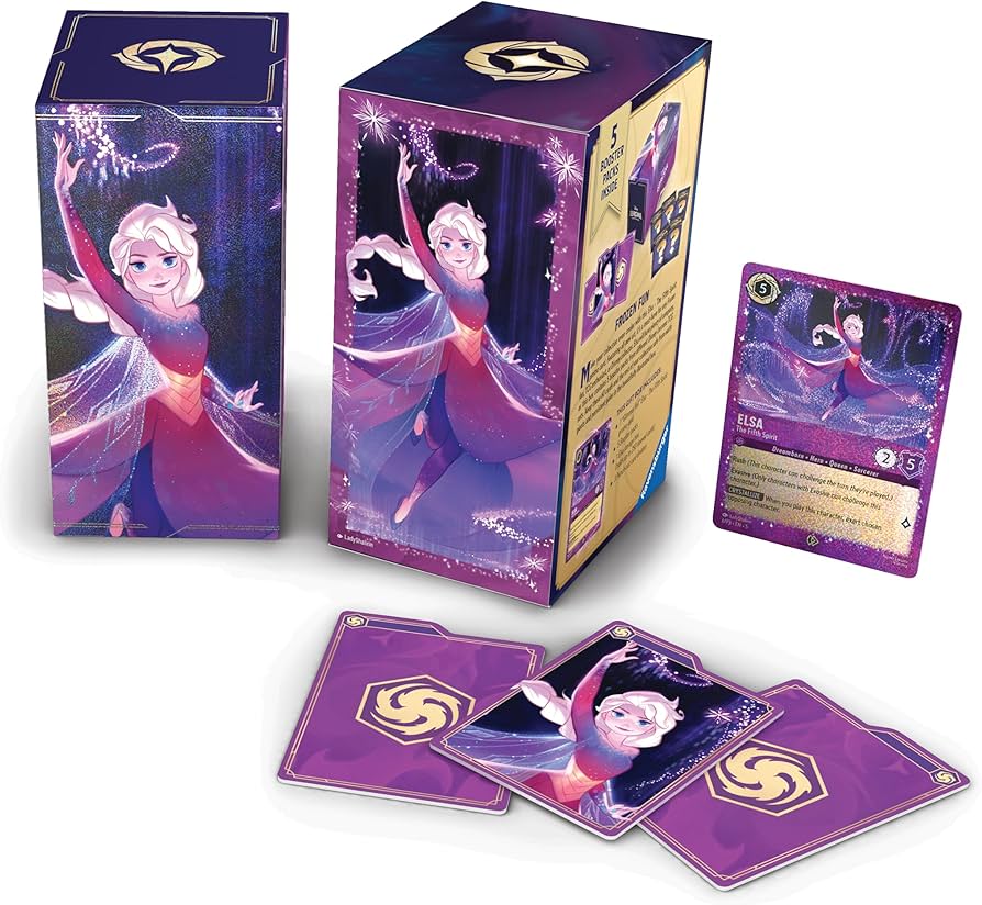 Amazon.com: Ravensburger Disney Lorcana TCG: Elsa Gift Box – 5