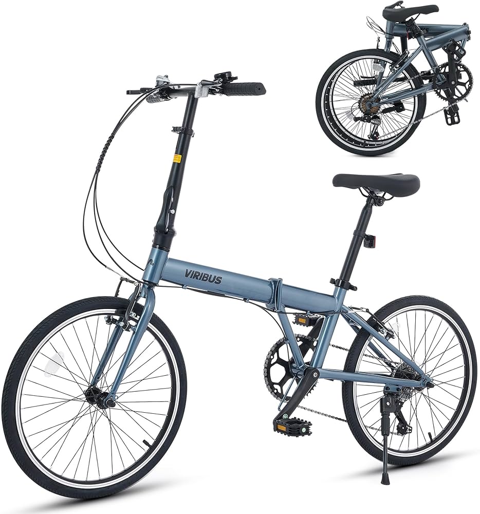 Amazon.com : VIRIBUS Folding Bike for Adults, 20 inch Foldable