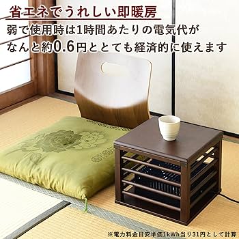 Amazon | メトロ電気工業 一人用 こたつ ミニ 天板付 省エネ (幅30