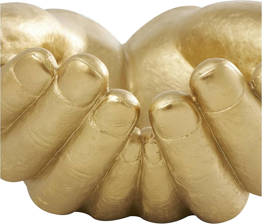 Amazon.co.jp: Deco 79 ポリストーン 手 装飾 彫刻 オープン ホーム