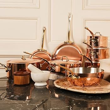 Mauviel M'Heritage 150 B 1.5mm Polished Copper & Stainless Steel